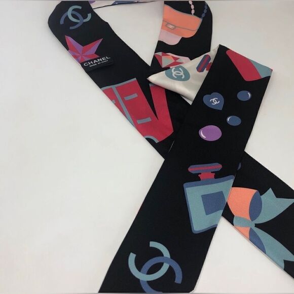 Chanel NWT 20B Slim Bandeau Silk Twill - Picture 3 of 5